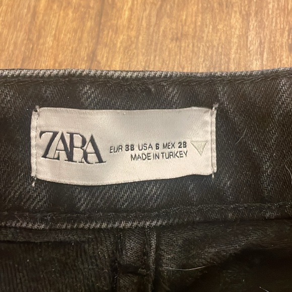 Zara high rise wide leg ripped jean - 6688 027 800 - Picture 4 of 5